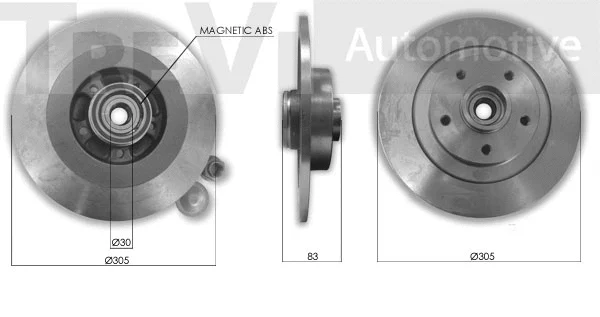 Kit de roulements de roue TREVI AUTOMOTIVE WB2289