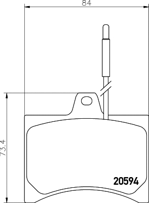 Kit de plaquettes de frein, frein à disque MINTEX MDB1155