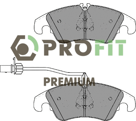 Kit de plaquettes de frein, frein à disque PROFIT 5005-4044