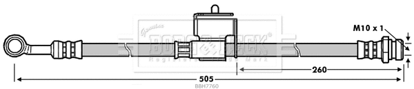 Flexible de frein BORG & BECK BBH7760