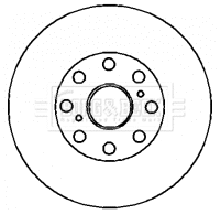 Disque de frein BORG & BECK BBD4340