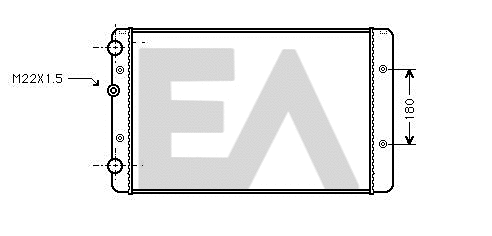 Radiateur, refroidissement du moteur EACLIMA 31R77069