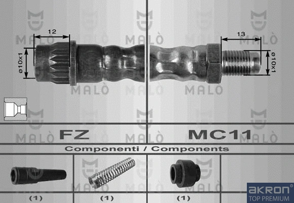 Flexible de frein AKRON-MALÒ 8625