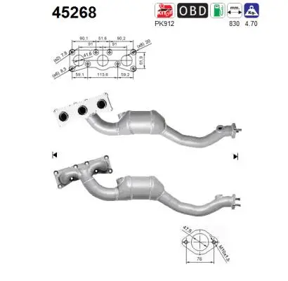 Catalyseur AS 45268