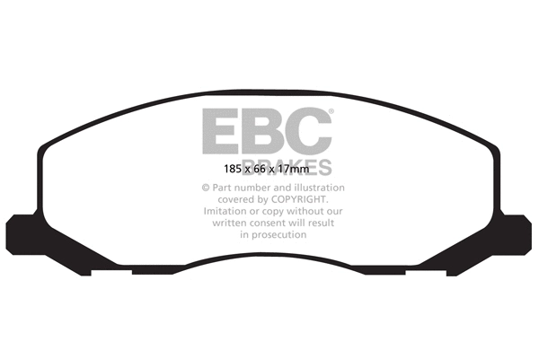 Kit de plaquettes de frein, frein à disque EBC Brakes DP32015C