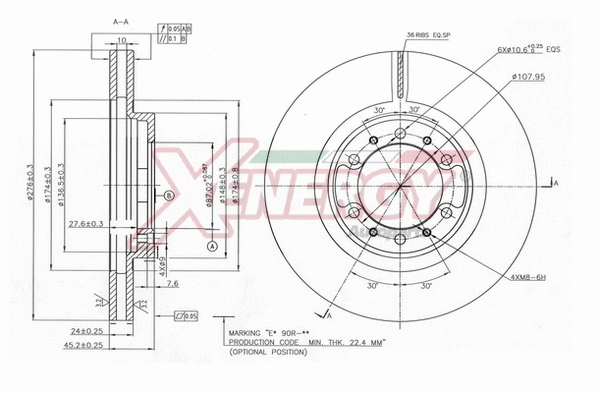 Disque de frein AP XENERGY X602768