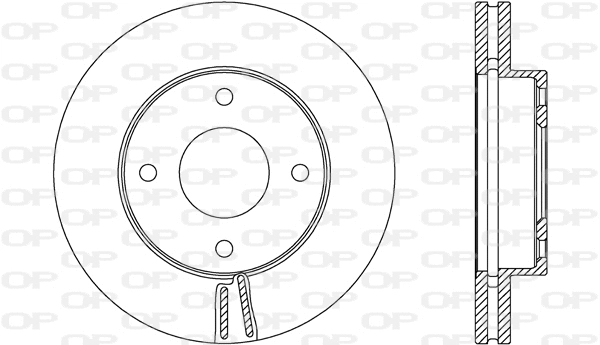 Disque de frein OPEN PARTS BDA2693.20