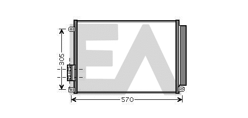 Condenseur, climatisation EACLIMA 30C25042