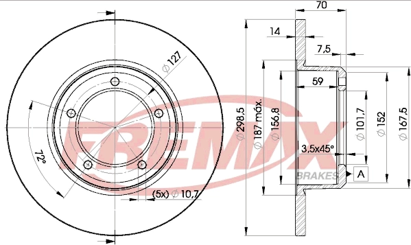 Disque de frein FREMAX BD-7329