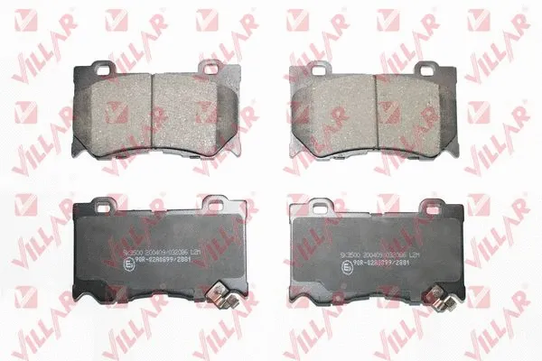Kit de plaquettes de frein, frein à disque VILLAR 626.2086