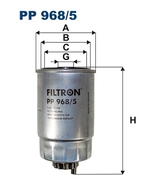 Filtre à carburant FILTRON PP 968/5