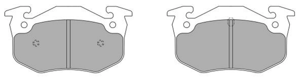 Kit de plaquettes de frein, frein à disque FREMAX FBP-0569
