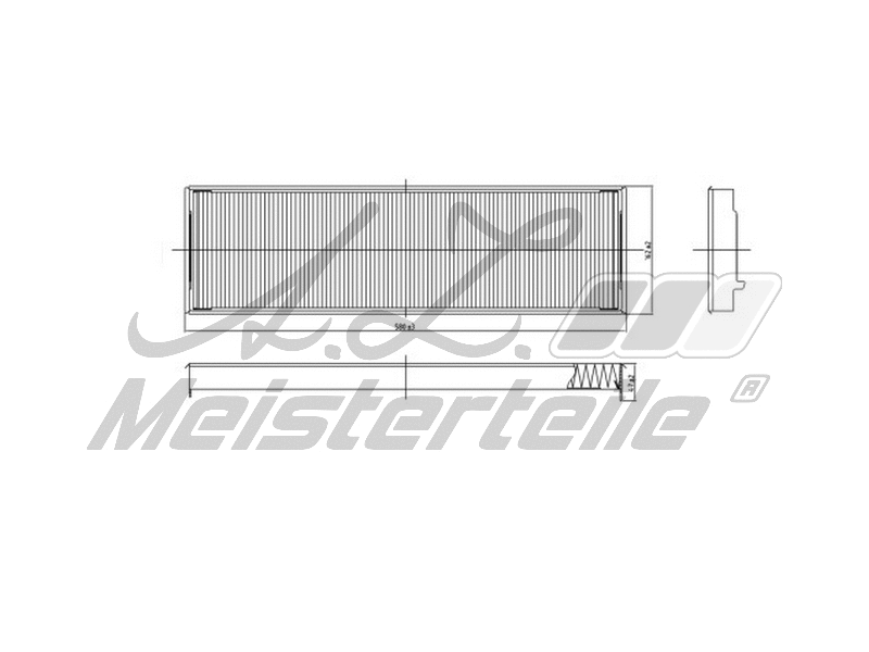 Filtre, air de l'habitacle A.Z. Meisterteile AZMT-41-010-1508
