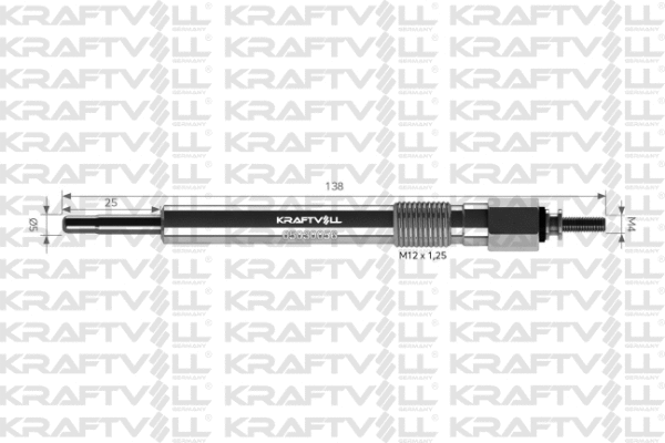 Bougie de préchauffage KRAFTVOLL GERMANY 05030056