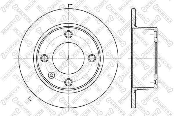Disque de frein STELLOX 6020-1920-SX