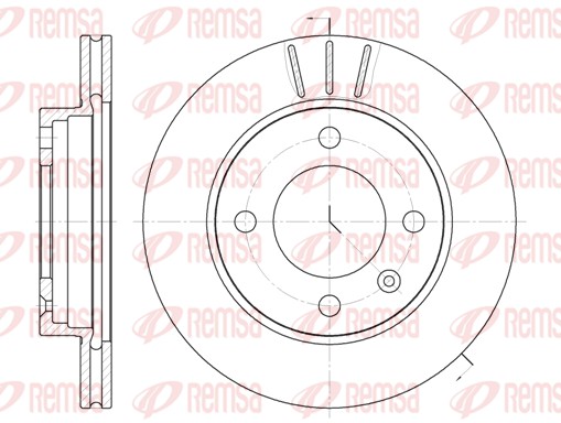 Disque de frein REMSA 6106.10