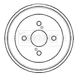 Tambour de frein BORG & BECK BBR7108