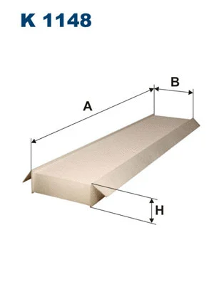 Filtre, air de l'habitacle FILTRON K 1148