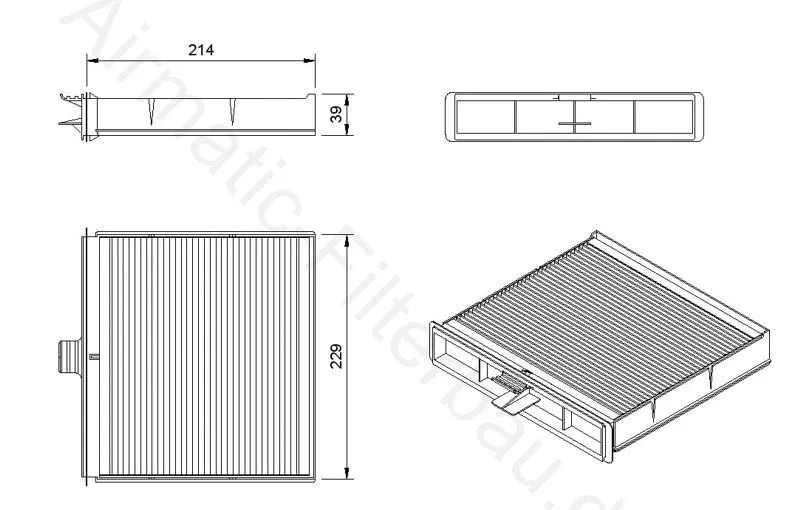 Filtre, air de l'habitacle AIRMATIC Filterbau IF1116B