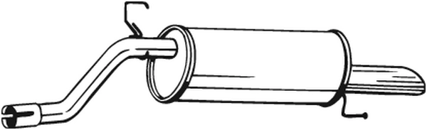 Silencieux arrière KLOKKERHOLM 185-181
