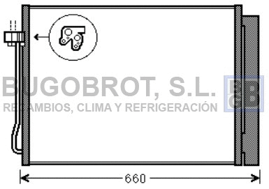 Condenseur, climatisation BUGOBROT 62-BW5377