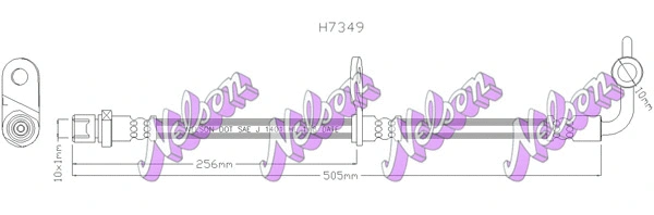 Flexible de frein KAWE H7349
