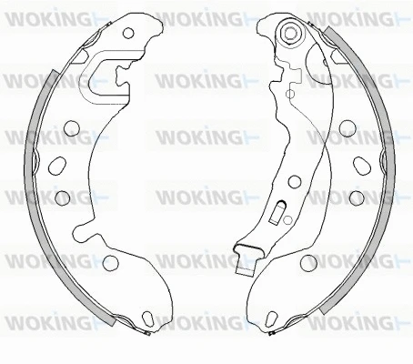 Mâchoire de frein WOKING Z4442.00