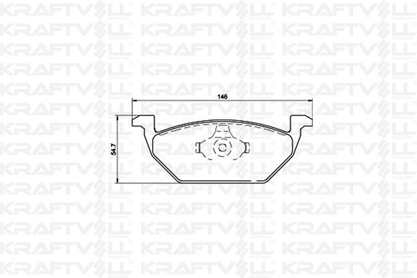 Kit de plaquettes de frein, frein à disque KRAFTVOLL GERMANY 07010015