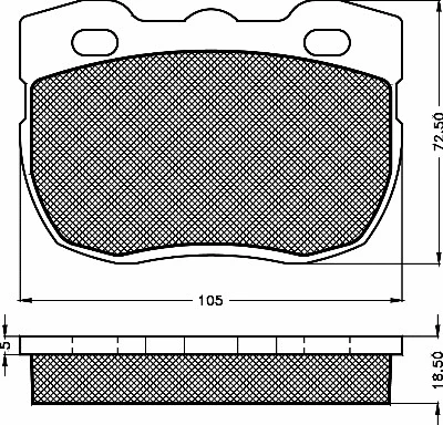 Kit de plaquettes de frein, frein à disque BSF 10159