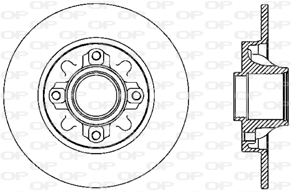 Disque de frein OPEN PARTS BDR2388.10