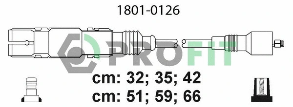 Kit de câbles d'allumage PROFIT 1801-0126