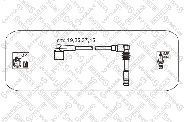 Kit de câbles d'allumage STELLOX 10-38571-SX