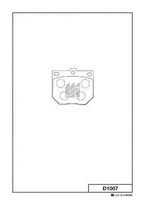 Kit de plaquettes de frein, frein à disque MK Kashiyama D1007