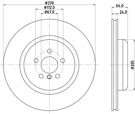 Disque de frein MINTEX MDC83211C