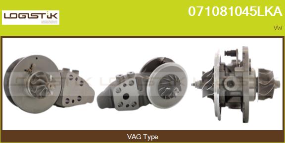 Groupe carter, turbocompresseur LGK 071081045LKA