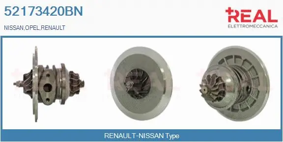 Groupe carter, turbocompresseur REAL 52173420BN