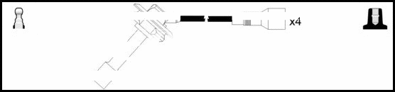 Kit de câbles d'allumage LEMARK HOES1177