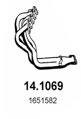 Tuyau d'échappement ASSO 14.1069