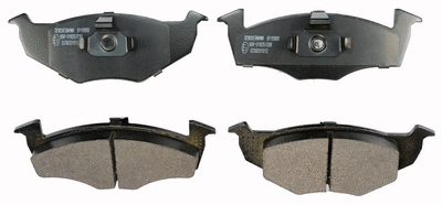 Kit de plaquettes de frein, frein à disque DENCKERMANN B110866