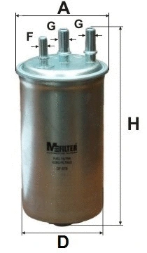 Filtre à carburant MFILTER DF 679