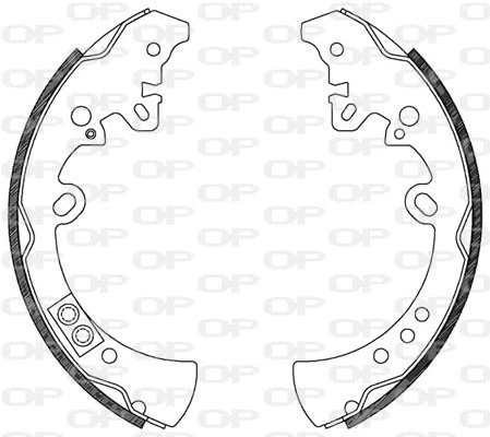 Jeu de mâchoires de frein OPEN PARTS BSA2122.00