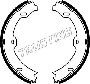 Jeu de mâchoires de frein, frein de stationnement TRUSTING 052.130