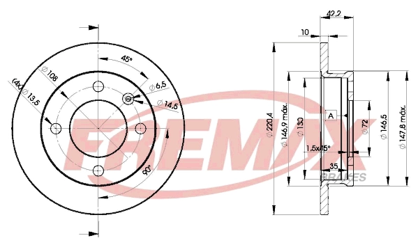 Disque de frein FREMAX BD-1991