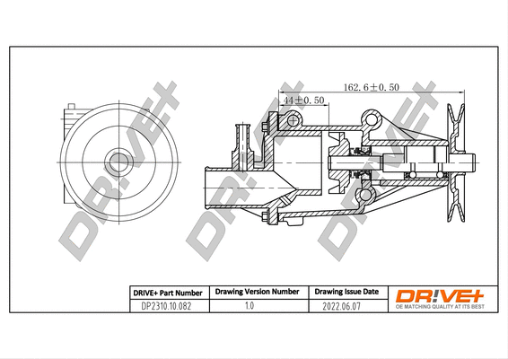Pompe à eau, refroidissement du moteur Dr!ve+ DP2310.10.082