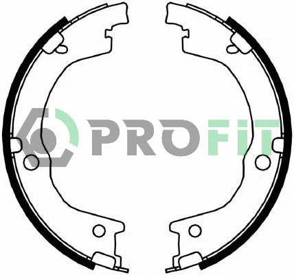 Jeu de mâchoires de frein PROFIT 5001-4049