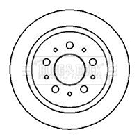 Disque de frein BORG & BECK BBD4024