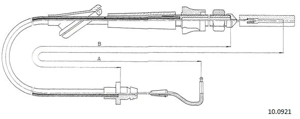 Câble d'accélération CABOR 10.0921