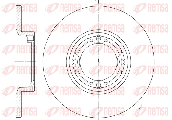 Disque de frein REMSA 6832.00