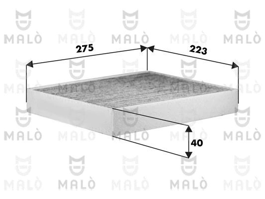 Filtre, air de l'habitacle AKRON-MALÒ 1532512