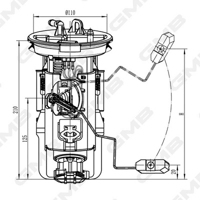 unité d'alimentation de carburant GMB GFPS-134A